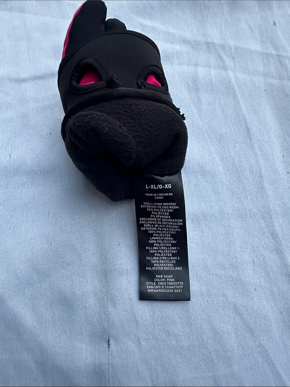 Swiss Tech Kids Insulated Winter Mittens in Pink and Black